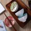 Bol chinois, ensemble de 4 bols colorés en porcelaine haute qualité