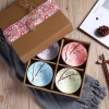 Bol chinois, ensemble de 4 bols colorés en porcelaine qualité supérieure