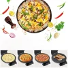 Crêpière, avec couvercle, 1500 W fabrication des crêpes, pizzas, blinis