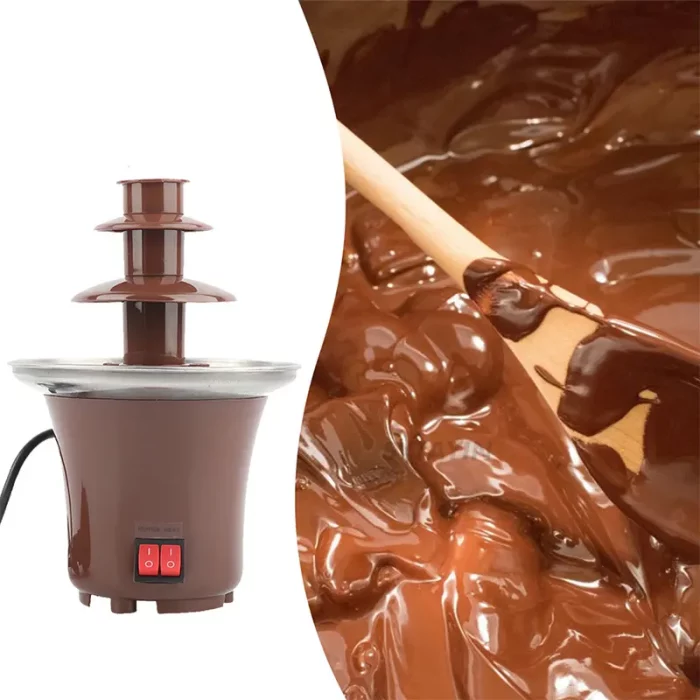 Fontaine chocolat, 3 étages, marron qualité supérieure