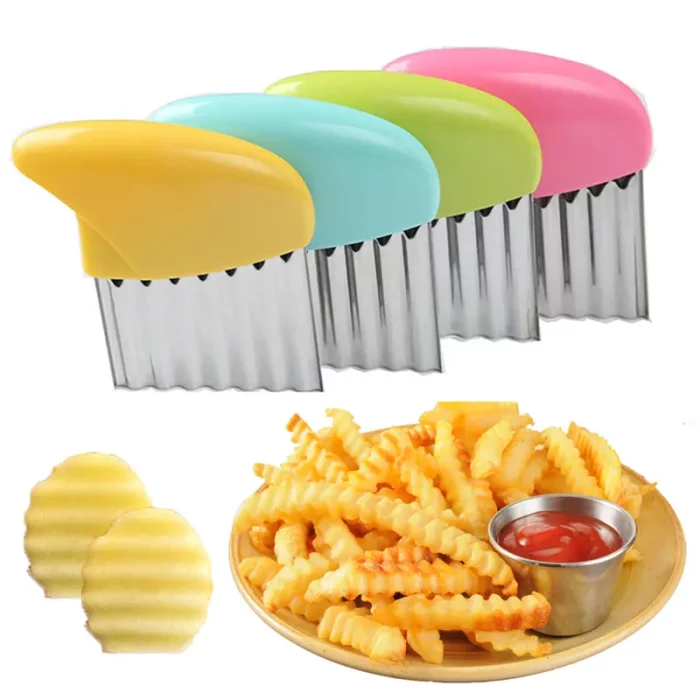 Coupe légumes, couteau ondulé, durable