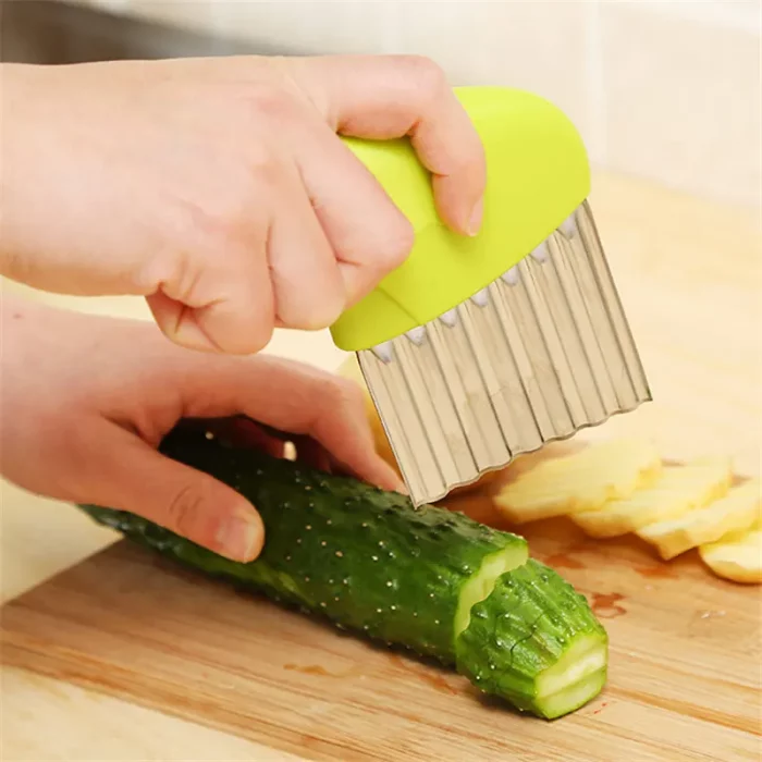 Coupe légumes, couteau ondulé, qualité supérieure