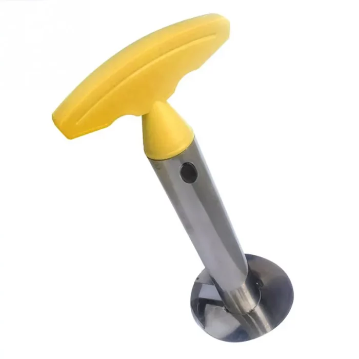 Coupe légumes, éplucheur d'ananas, jaune