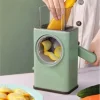 Coupe légumes, trancheuse manuelle, 3 en 1, vert durable