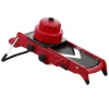 Mandoline cuisine, en V, avec stabilisateur, rouge