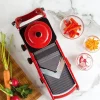 Mandoline cuisine, en V, avec stabilisateur, rouge haute qualité