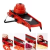 Mandoline cuisine, en V, avec stabilisateur, rouge pratique