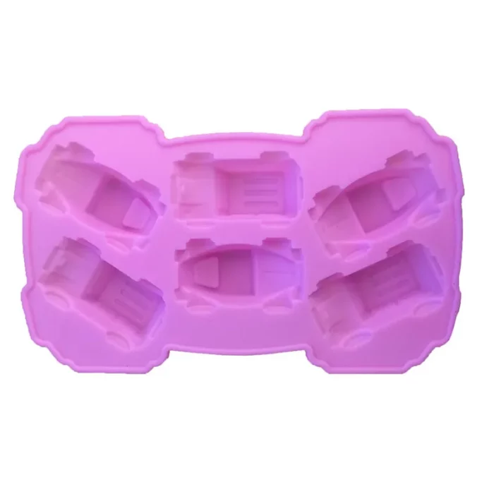 Moule silicone, voitures, rose durable
