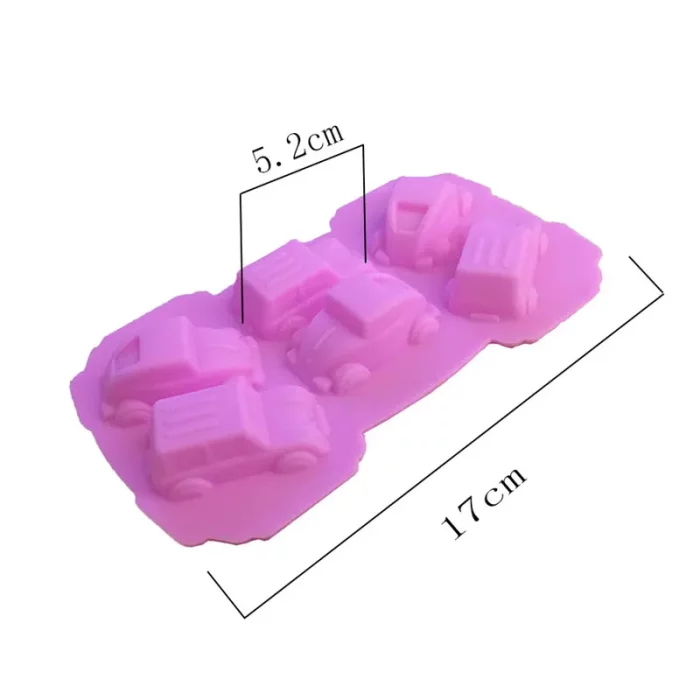 Moule silicone, voitures, rose dimensions