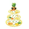 Présentoir gâteau, 3 étages, thème ananas