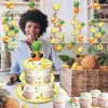 Présentoir gâteau, 3 étages, thème ananas coloré