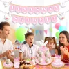 Présentoir gâteau, 3 étages, thème rose haute qualité