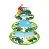 Présentoir gâteau, 3 étages, thème tracteur