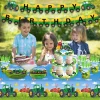 Présentoir gâteau, 3 étages, thème tracteur haute qualité