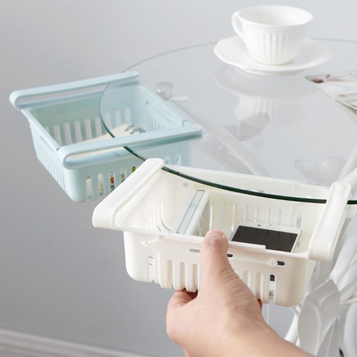Panier tiroir ajustable et extensible de rangement réfrigérateur
