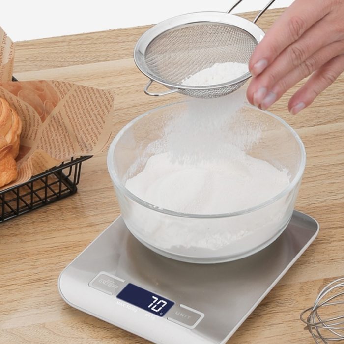 Balance de cuisine numérique gris