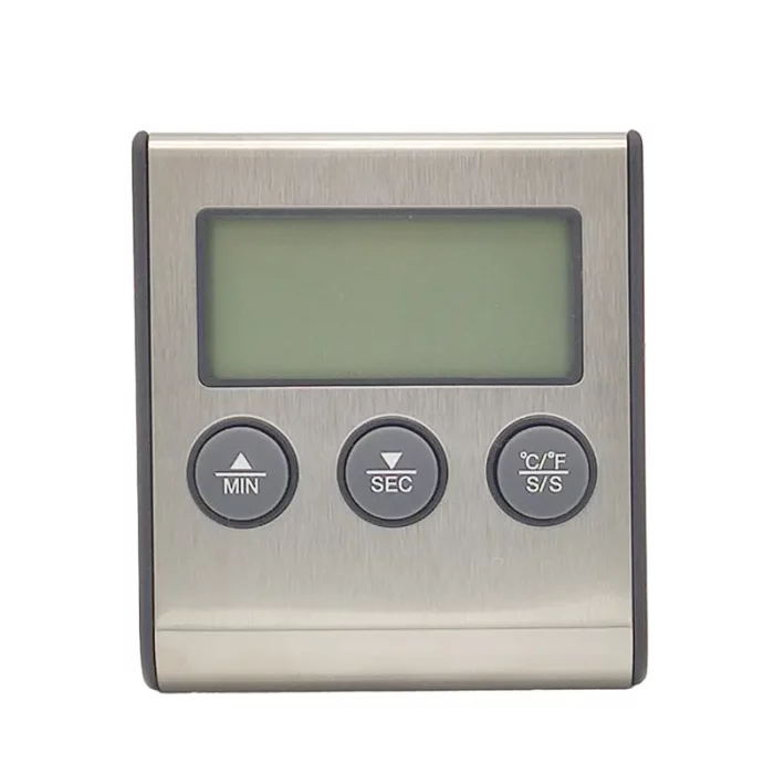 Thermomètre de cuisson, écran numérique, avec sonde et minuterie durable