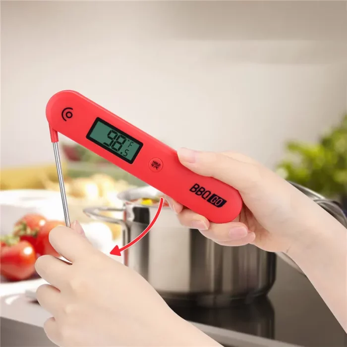 Thermomètre de cuisson, écran numérique, rouge haute précision