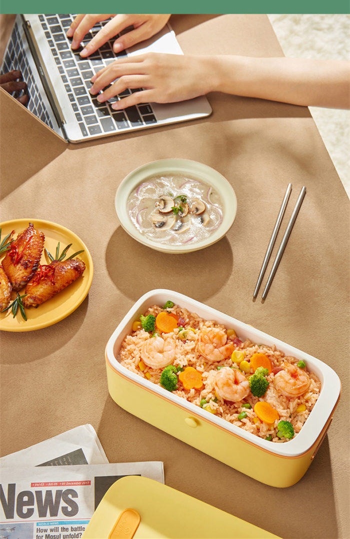Mini Cuiseur à Riz Électrique Portable 220V 1L - Chauffage Rapide Automatique pour Repas