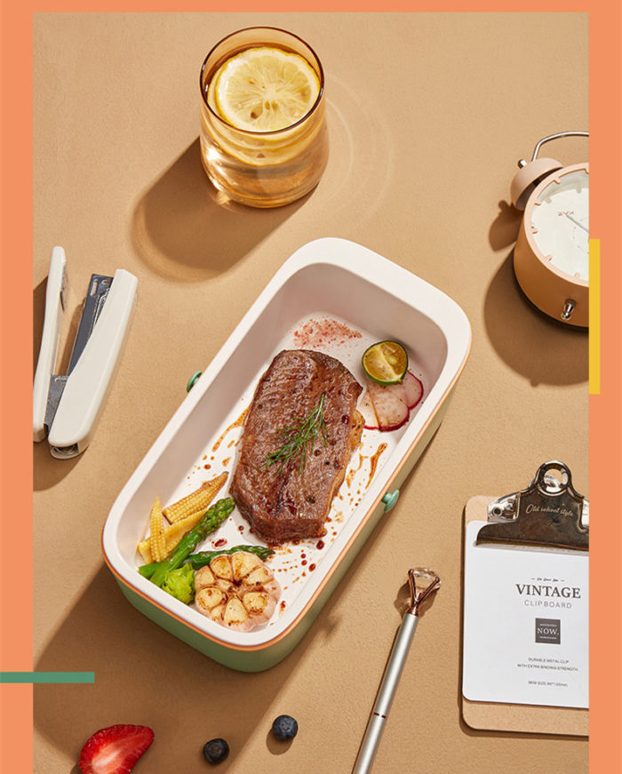 Mini Cuiseur à Riz Électrique Portable 220V 1L - Chauffage Rapide Automatique pour Repas