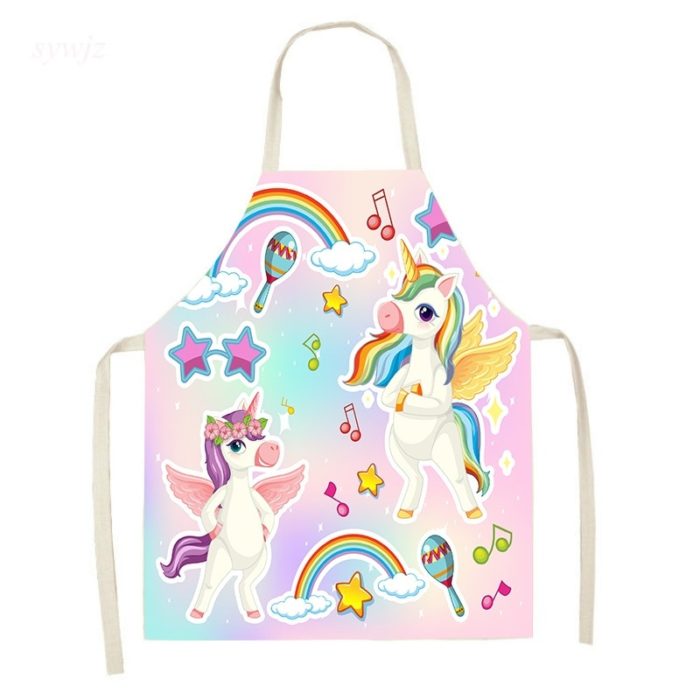 Tablier de cuisine pour enfant - Motif licorne