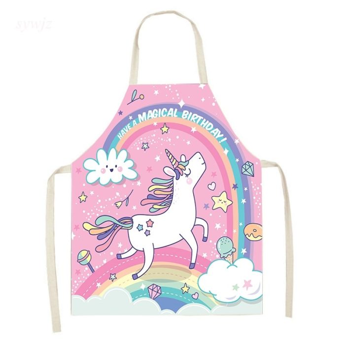 Tablier de cuisine pour enfant - Motif licorne