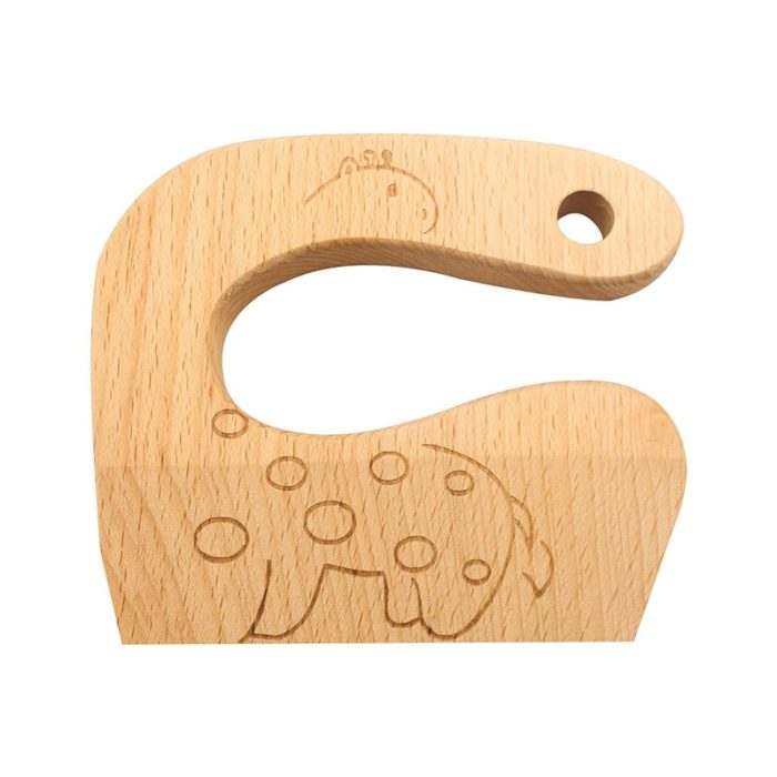 Couteau en bois pour enfant - Girafe