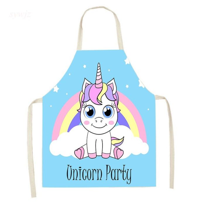Tablier de cuisine pour enfant - Motif licorne