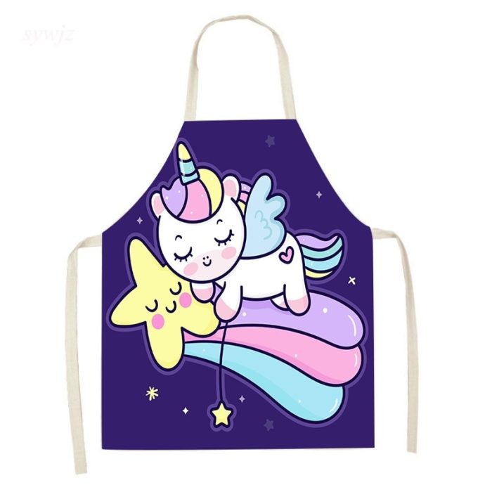 Tablier de cuisine pour enfant - Motif licorne