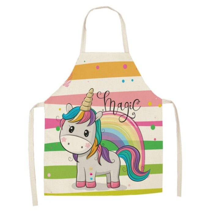 Tablier de cuisine pour enfant - Motif licorne