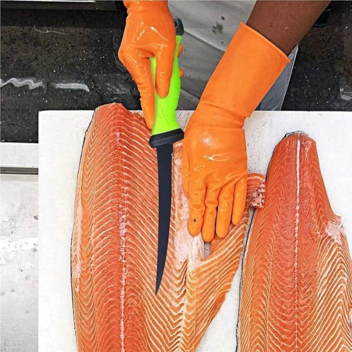 Couteau a poisson flexible médium avec étui