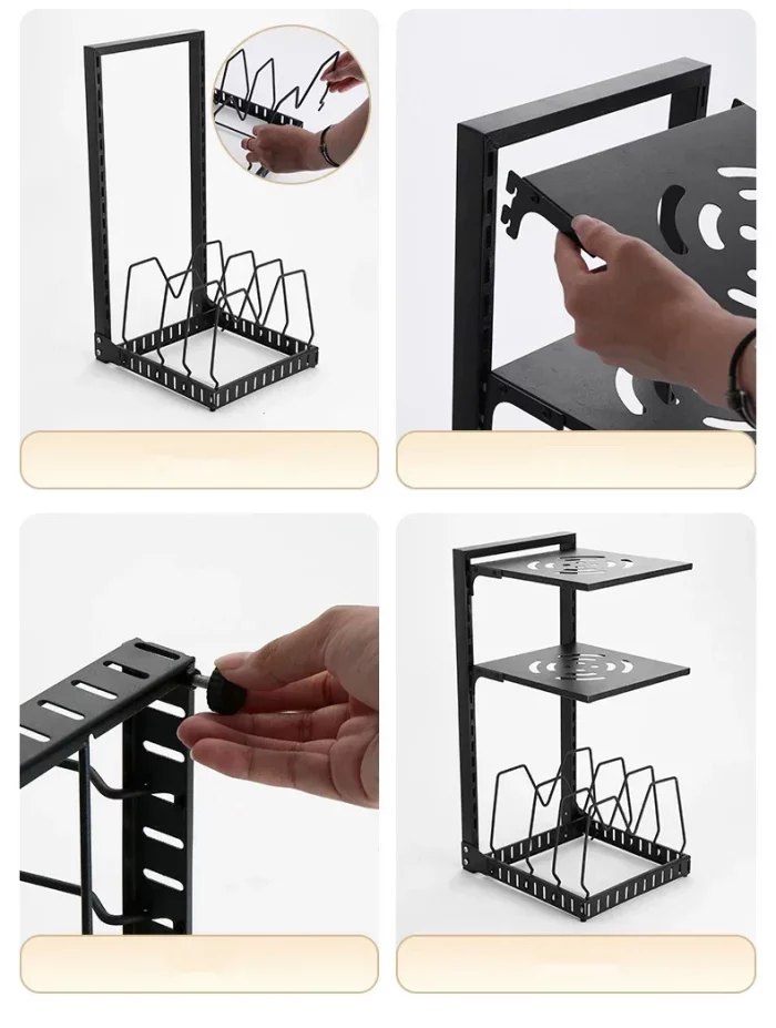 Organisateur sous évier casseroles et couvercles 3 niveaux