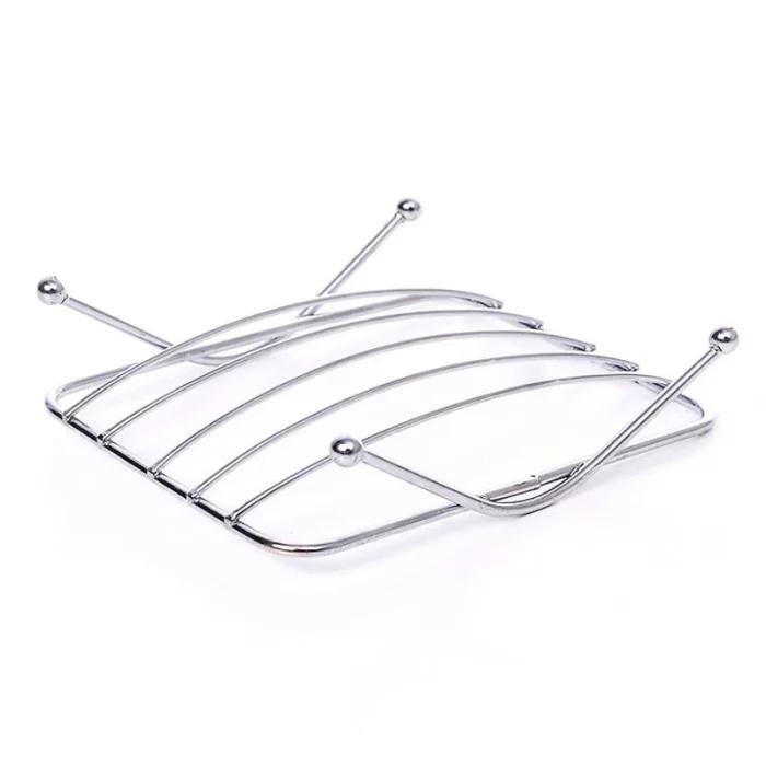 Porte savon rectangle en acier inoxydable