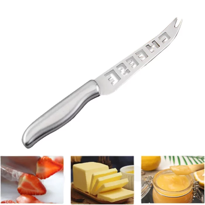 Couteau a fromage en inox avec pointe à fourche
