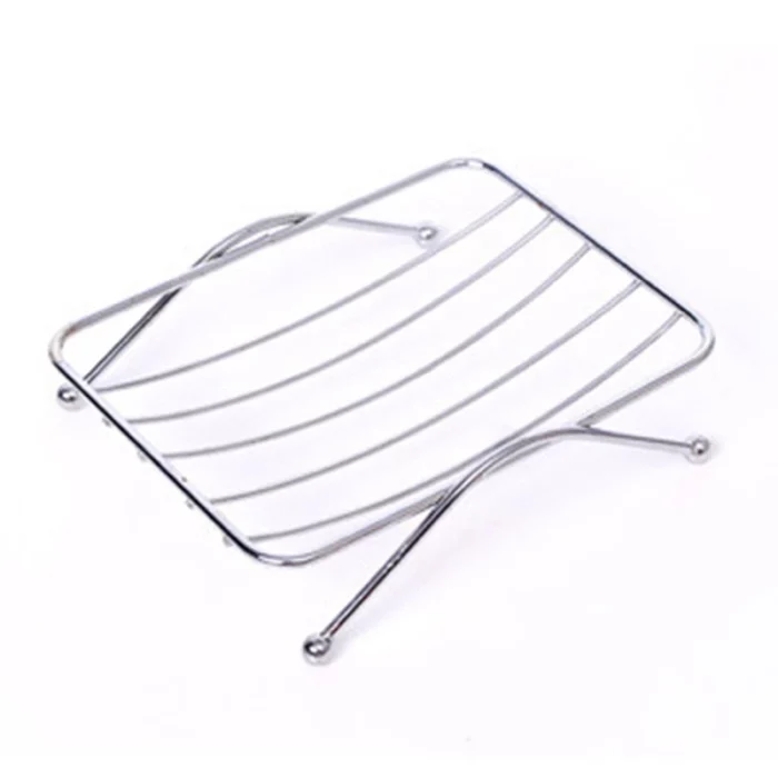 Porte savon rectangle en acier inoxydable