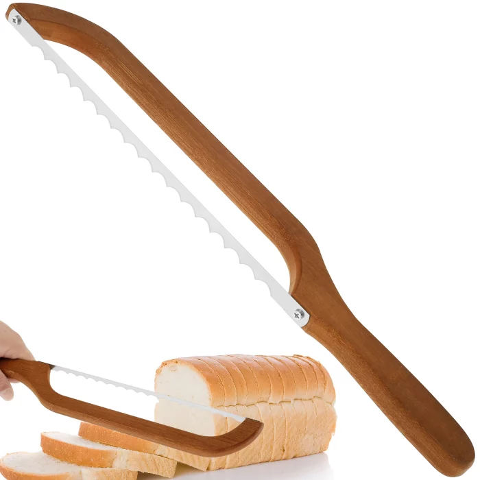 Couteau a pain dentelé en bois