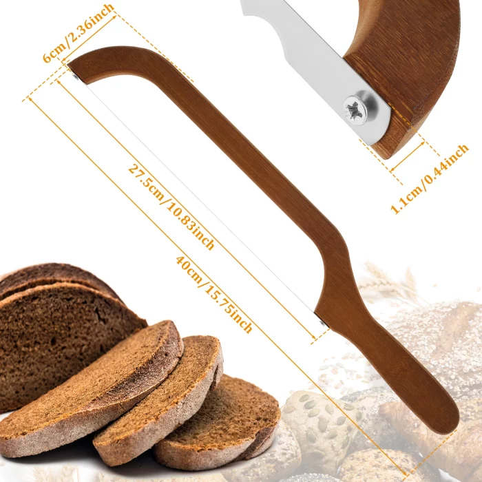 Couteau a pain dentelé en bois