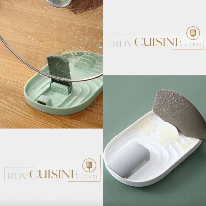 Porte couvercle cuisine multifonction pliable