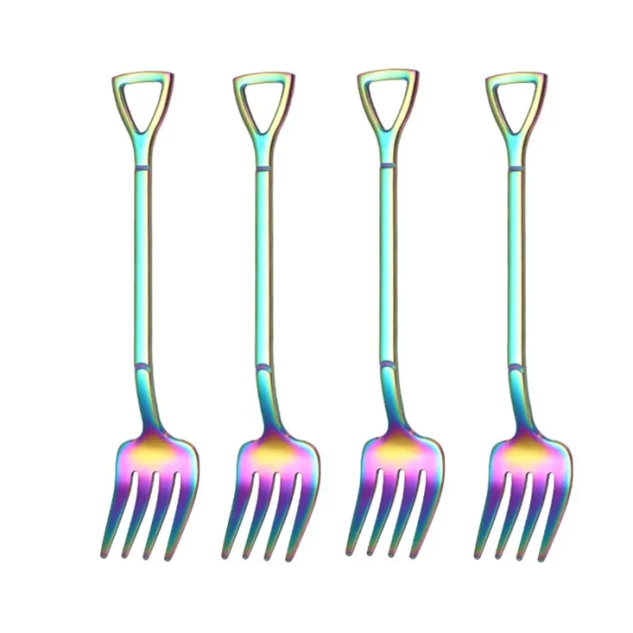 Fourchette à dessert en acier inoxydable 4 pièces