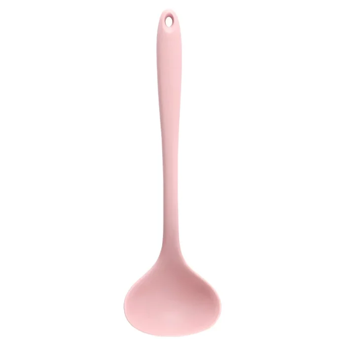 Louche cuisine en silicone à long manche