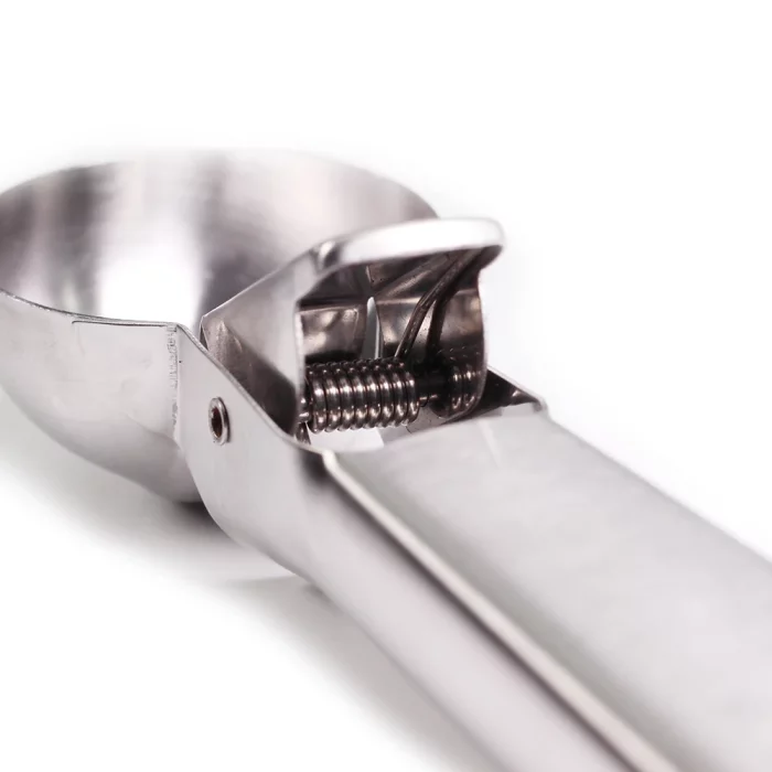 Cuillère à glace avec gâchette en acier inoxydable
