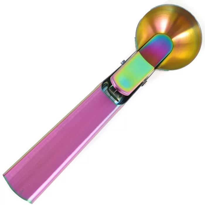 Cuillère à glace avec gâchette en acier inoxydable