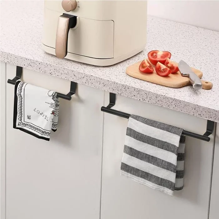 Porte serviette style barre pour armoire et porte en inox