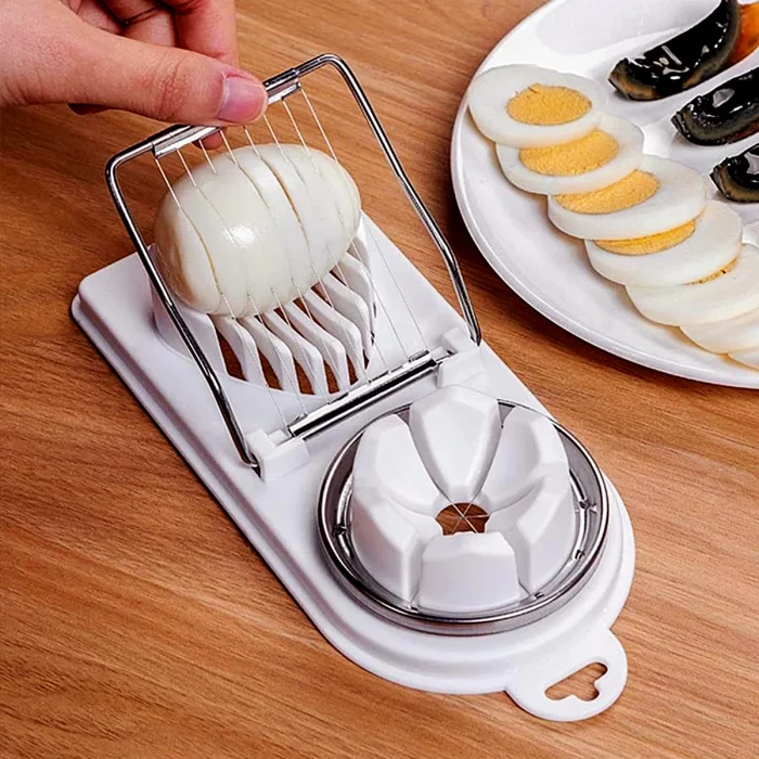 Coupe œuf 2 en 1 inox multifonction – Haute qualité cuisine
