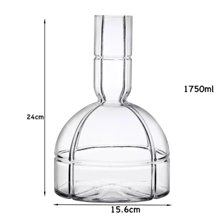 Carafe à décanter, en cristal, 1750 ml dimensions