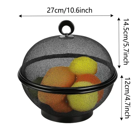 Panier à fruit avec couvercle anti-mouches
