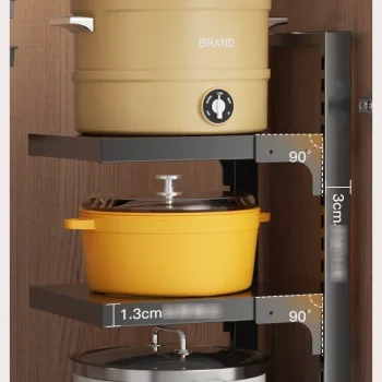 Organisateur sous évier casseroles et couvercles 4 niveaux.webp
