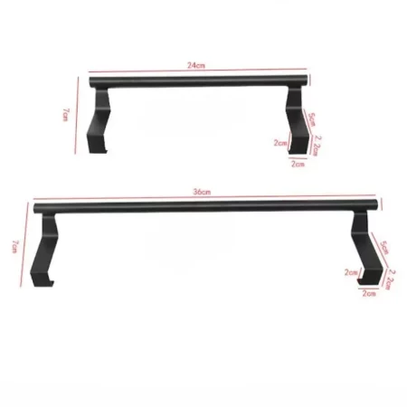 Porte serviette style barre pour armoire et porte en inox.webp