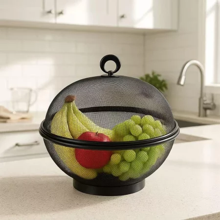 Panier à fruit avec couvercle anti-mouches