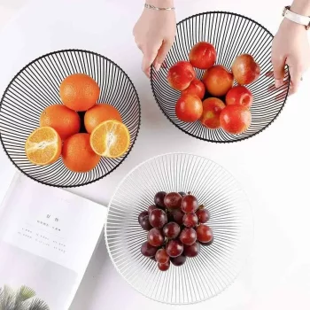 Panier à fruit design filaire métal.webp